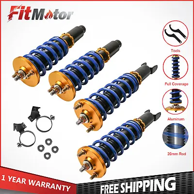 Kit(4) Full Coilovers For Honda Acura Integra Honda Civic Del Sol CRX Adj Height • $176.79