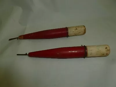  2 Vintage 4 Inch Wood Unbranded Fishing Bobbers  Lot 1-546 • $10