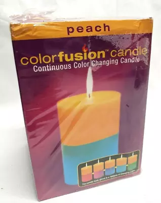 Colorfusion Candle Continuous Color Changing Candle- Peach- NIB • £11.56