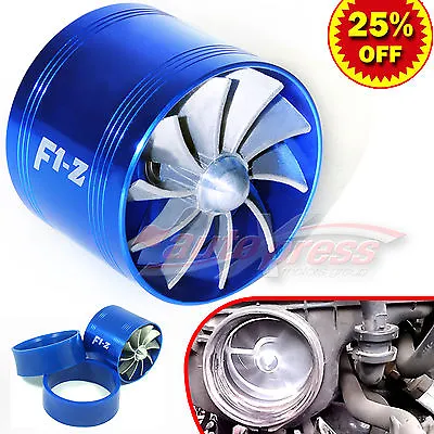 For VOLKSWAGEN 2.5-3.0  TURBO Supercharger AIR INTAKE TURBONATOR Saver Fan BLUE • $18.53