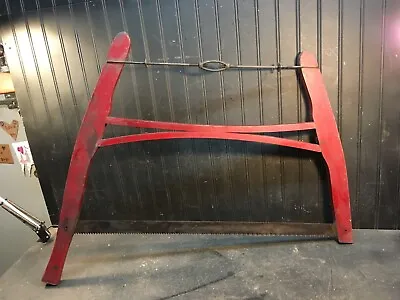 VINTAGE ANTIQUE CROSS CUT WOOD BUCK / BOW SAW  30in Barn Tool • $77.39