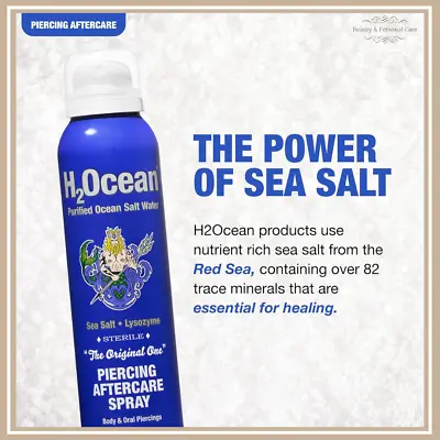 Piercing Aftercare Spray Body & Oral Piercing Sea Salt Keloid & Bump Treatment • $25.47