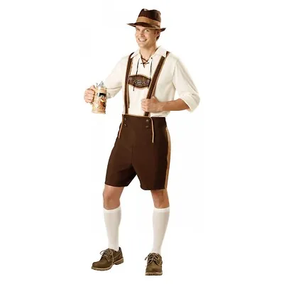 Lederhosen Costume Adult European Beer Guy Oktoberfest Fancy Dress • $29.88