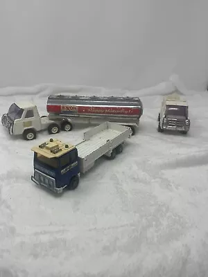 3 Metal Trucks 2 Buddy L &  1 Matchbox Pepsi Exxon & Superkings Ford “h” K-21 • $20