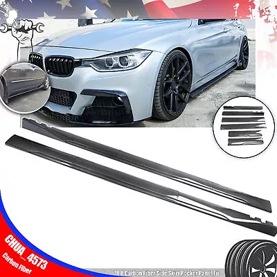 78.8 Carbon Fiber Side Skirt Rocker Panel Fit For F30 E92 E90 E36 E30 328i 335i • $79.99