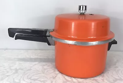 Vintage Orange Prestige Dome Top Pressure Cooker • $30