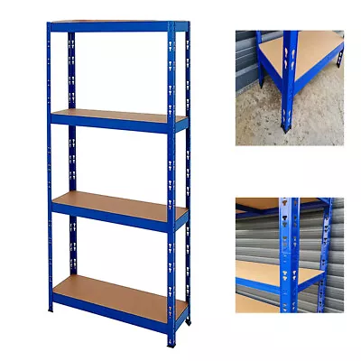 4 Tier Heavy Duty Metal Shelving Rack Unit Garage Storage 150x75x30cm UKDC • £20.88