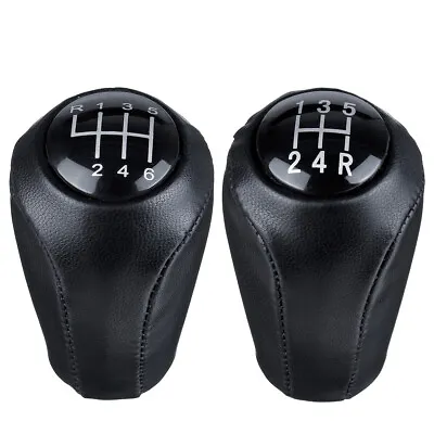 5/6 Leather Speed Gear Shift Knob Lever Stick 1PC For MAZDA 3 BK BL 2006-2012 • $12.79