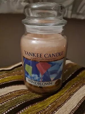 YANKEE CANDLE Large Jar. Windblown 2016 Pour. 623g 22oz 110-150 Burn Time. New • £23.99