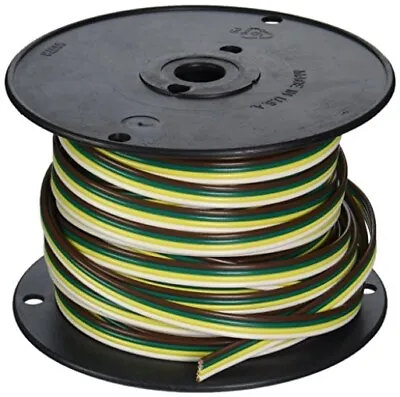Coleman Cable 51564-03 100-Feet Spool Of Trailer Wire 16-Gauge 4-Conductor • $86.29