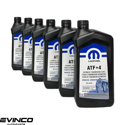 Mopar ATF+4 Chrysler Jeep Dodge Automatic Transmission Fluid Case Of 6 Quarts • $67.01