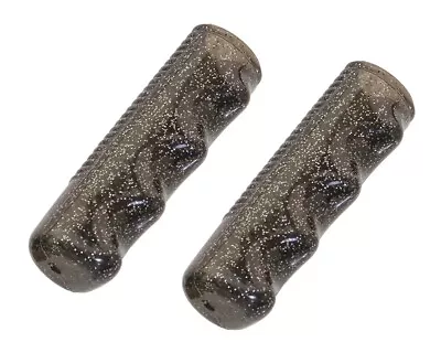 BLACK Mini Grips For 12  Bicycle SPARKLE Flake Chopper Lowrider Beach Cruiser. • $5.91