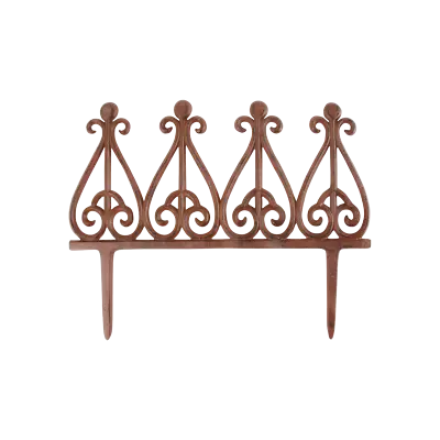 Decorative Metal Garden Edging Fence Path Driveway Border Lawn Edge Cast Iron • £13.99