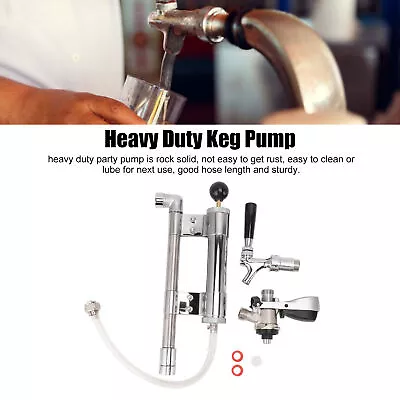 Keg Party Pump 8In Stainless Steel Tap Beer Beer Pump Picnic Pump For • £115.07