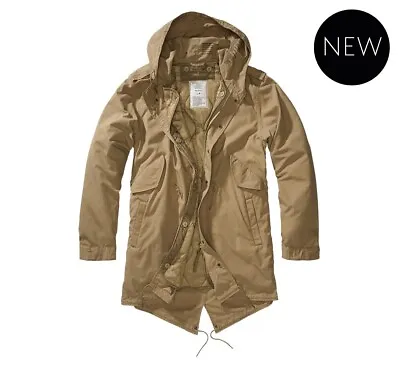 £127.46 • Buy Brandit Jacket Men's Jacket Military M51 US Over Parka Sizes Camel