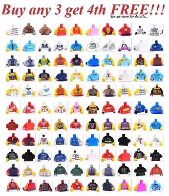 ☀️NEW Lego PICK YOUR TORSO Body Minifigure Minifig Figure Bulk Lot Parts Pieces • $5.04