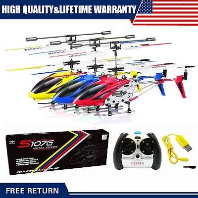 Syma S107G NEW RC Helicopter 3CH 3.5CH Mini Remote Control Helicopter W/Gyro Toy • $23.98