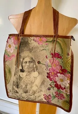 NEW! TOTEM SALVAGED Geronimo Shoulder Bag Tote Western Native American Boho • $425