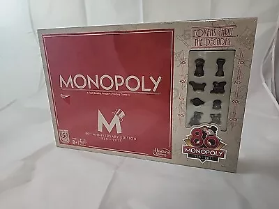 New ! Monopoly 80th Anniversary Board Game *Unique Tokens* Lantern/Cat *Sealed* • $24.95