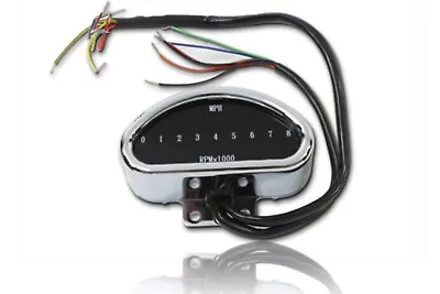 Chrome Mini Digital Speedometer Tachometer For Harley Sportster Softail Dyna • $286.01
