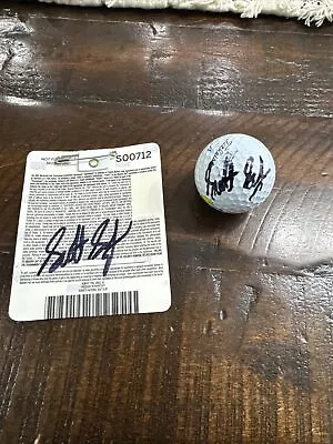Scottie Scheffler Signed Masters Prov1 Golf Ball And Signed Masters 2022 Badge • $92.30