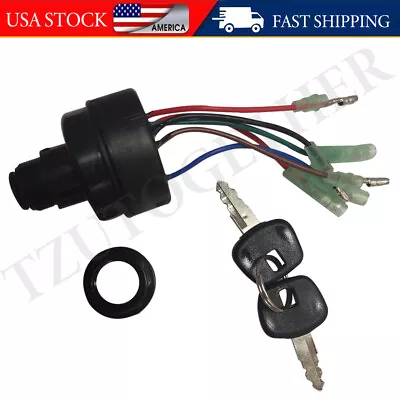 Side Mount Control Box Ignition Switch W/ Keys For Tohatsu Outboard 353-76020-3 • $32.80