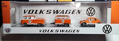 M2 Machines Auto-Haulers R48 ​1960 VW Double Cab Truck USA Model &1967 VW Beetle • $18.50