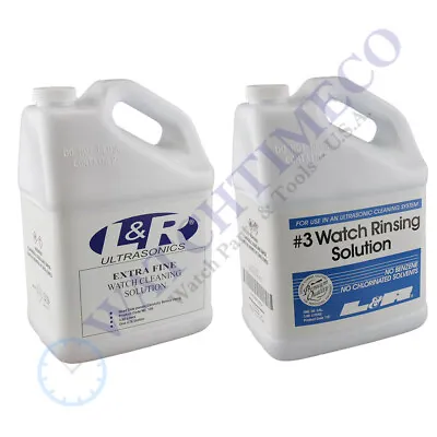 L&R Extra Fine Watch Cleaning And L&R #3 Watch Rinsing Solution - 1 Gal X 2 • $138.99