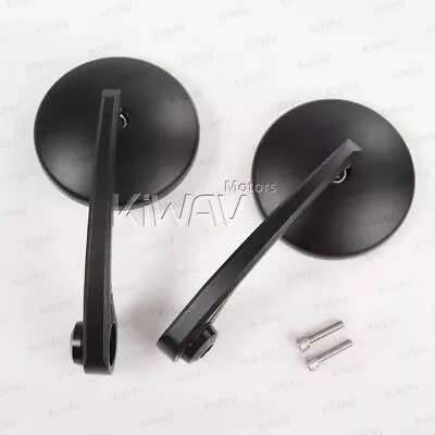 Bar End Mirrors Eclipse Black Fits Moto Guzzi V7 III Milano Threaded OEM Bar • $91.90