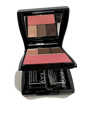 $27 • Buy Mary Kay Compact Mini MagneticFilled Eyeshadow, Blush, Brushes Mirror New In Box