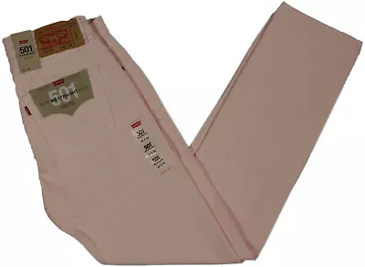 Levi's Classic 501 '93 Straight Jeans- NEW- Light Pink Levis Denim Pants- $80 • $31.99