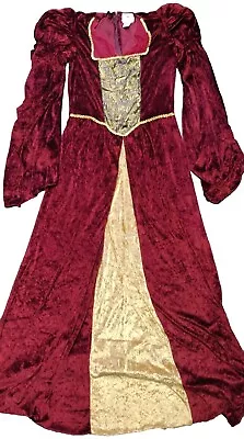 Renaissance Costume Adult Juliet Medieval Maiden Princess Queen Velvet Dress XL • $39.99