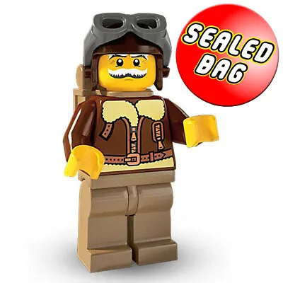LEGO Minifigures: Series 3 [8803] #2 Pilot (Aircraft/Plane/World War) SEALED BAG • $34.95