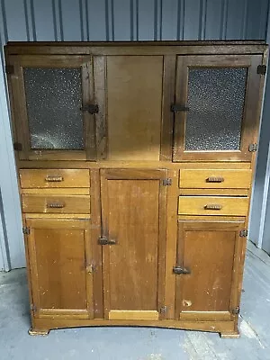 Kitchen Dresser Hutch Cabinet Cupboard Vintage Used • $350