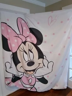 Minnie Mouse Face Duvet Cover Full Size Imported  77x85 Kids Bedding Girl Bed • $60