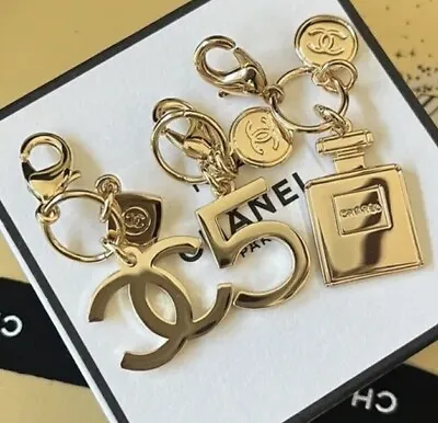 CHANEL Beauty VIP Gift Holiday Charm Set Of 3 Novelty Rare Jewelry ALL W/ Clasp • $59