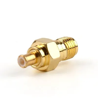 $13.67 • Buy 2Pcs Adapter SMA Female Jack To MCX Male Plug RF Connector Gold Plating F/M