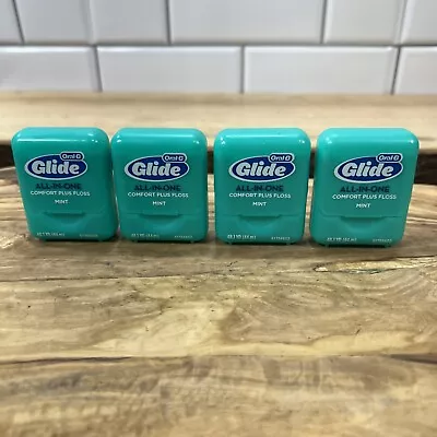 Oral-B Glide All-in-One Dental Floss Comfort Plus Mint 44 M (lot Of 4) • $9.99