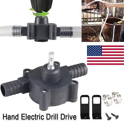 $9.88 • Buy Hand Electric Drill Drive Self Priming Pump Oil Fluid Water Transfer Tool Kits