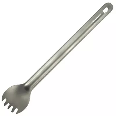 Army RATION PACK SPORK EXTRA LONG 22cm Titanium Fork Spoon CAMPING CADET FIELD • £9.99