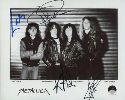 REPRINT - METALLICA James - Lars Band Signed 8 X 10 Glossy Photo Poster RP • $6.99