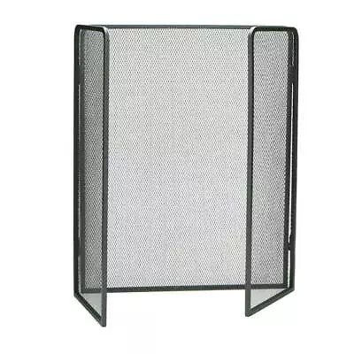 Black，Fireplace Protector Screen 3-Panel Folding Metal Decorative Screen Cover！ • $26.39