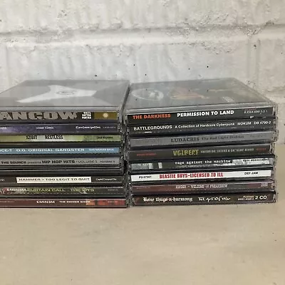 Lot Of 17 CD's Hip Hop Rap Jay-Z Xzibit Eminem Ice-T Ludacris MC Hammer 2Pac + • $30