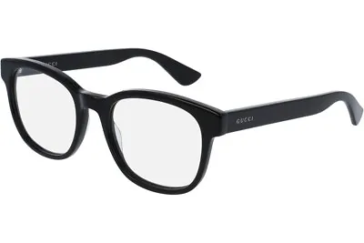 $349.95 • Buy NEW Genuine GUCCI Mens Black Black Transparent Eye Glasses Frame GG 0005O 005 5O