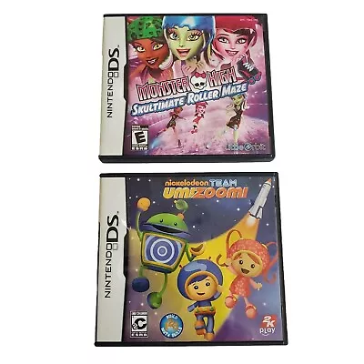 Nintendo DS Lot Monster High Skultimate Roller Maze & Nickelodeon Team Umizoomi  • $10.99