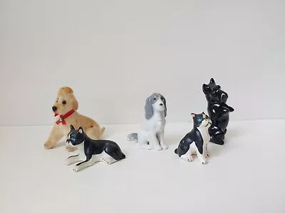 Vintage Miniature Mini Dog Figurine Lot Flocked Germany • $24.99