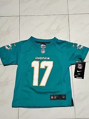 Nike Miami Dolphins Teal Jaylen Waddle On Field Teal Jersey Toddler 3T • $62