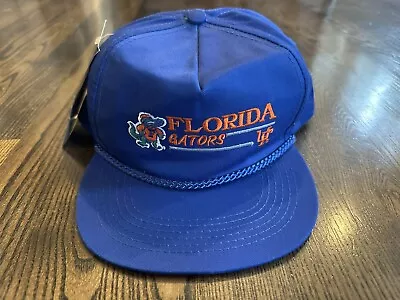 NWT Vintage FLORIDA GATORS Tournament Headwear Snapback Hat Cap Blue • $50