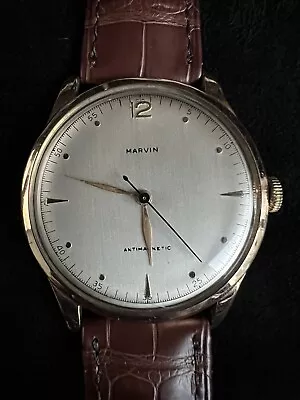 Marvin 14k Pink Gold Manual Wind Wristwatch • $599