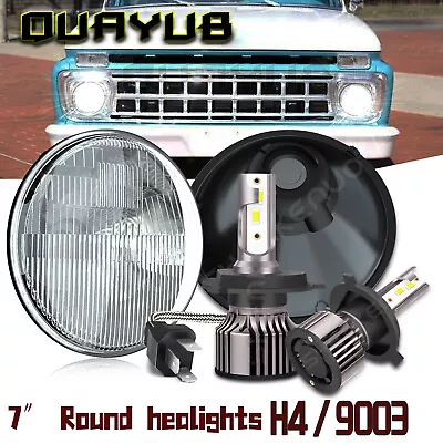 7''Inch LED Headlights Hi/Lo Beam 6K For Ford F-100 F-250 F-350 Pickup 1953-1977 • $129.40